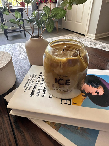 Iced Latte Coffee Candle – Realistic Ice Cube Design | Perfect Gift